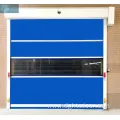 Blue Electric Operate Warehouse Fast Rolling PVC Door